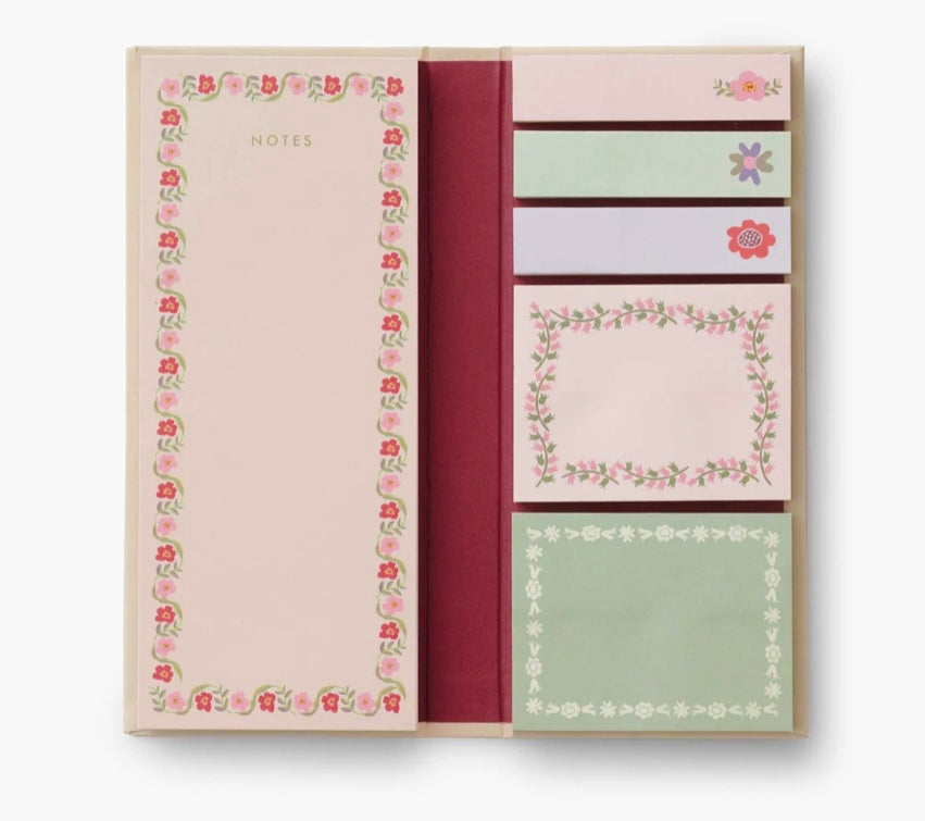 Floral Sticky Note Folio
