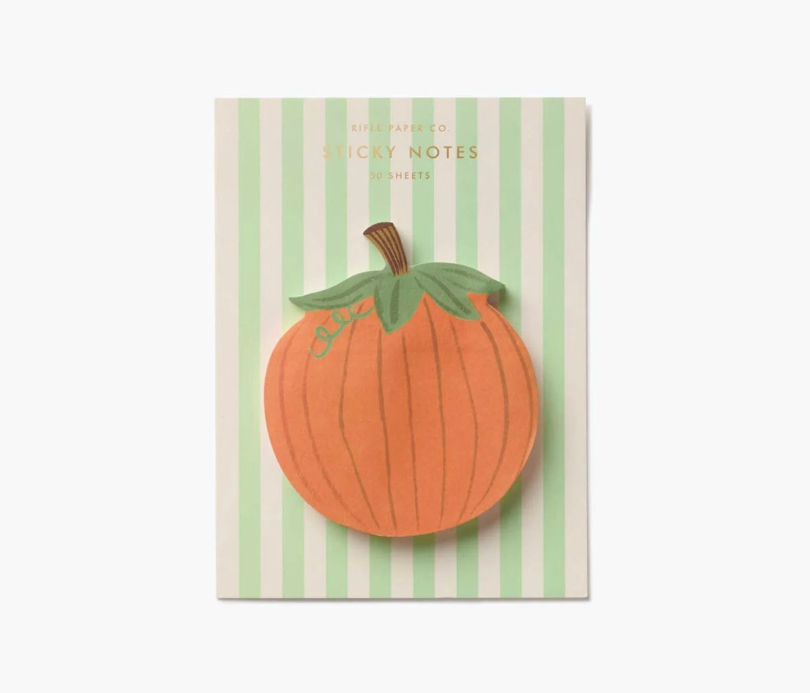 Pumpkin sticky notes