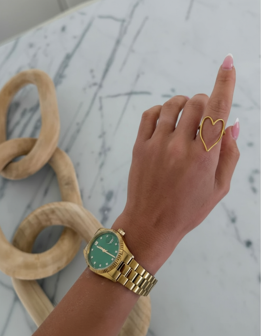 The Heartline Ring Chansuttpearls