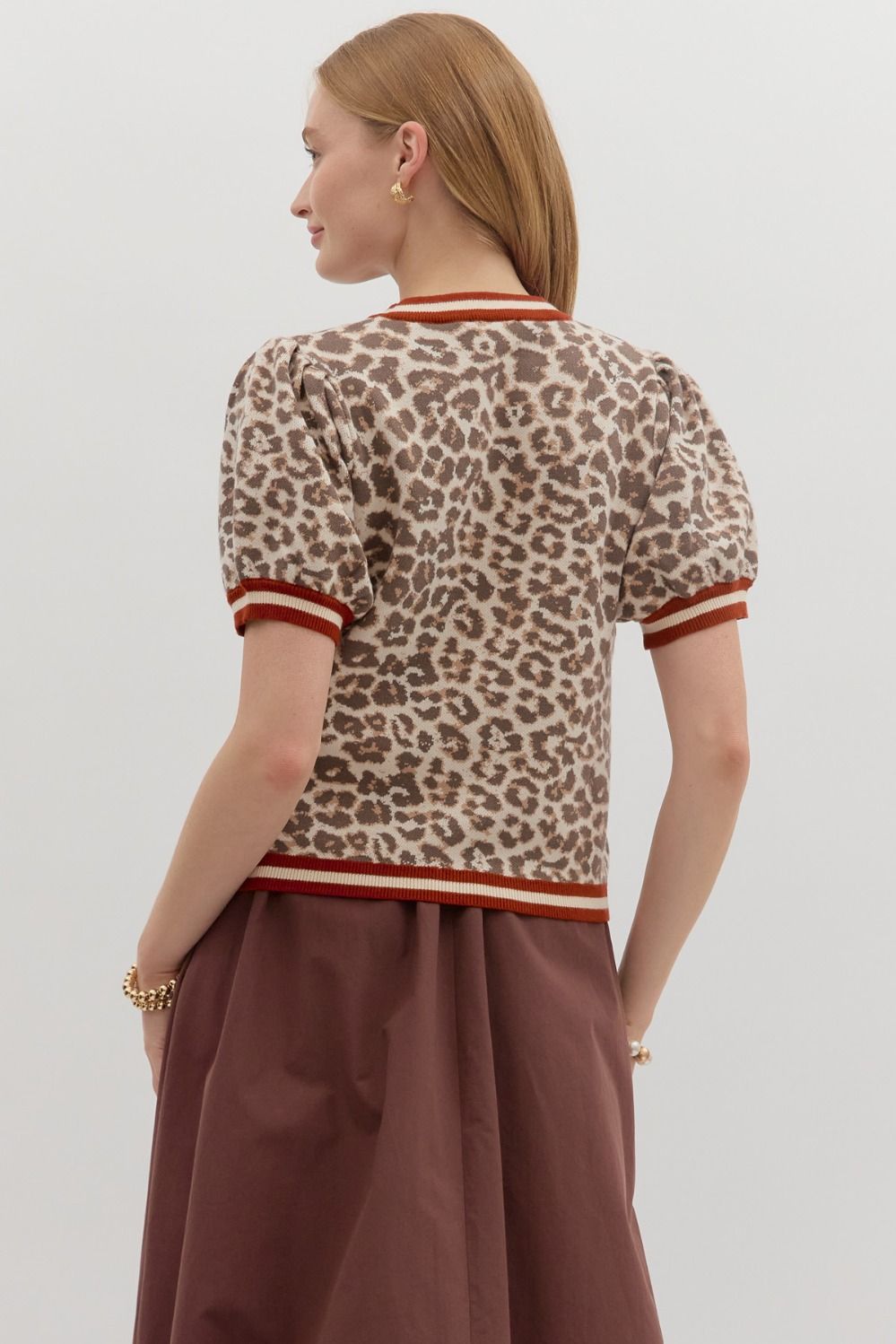 Wild Knit Leopard Tee