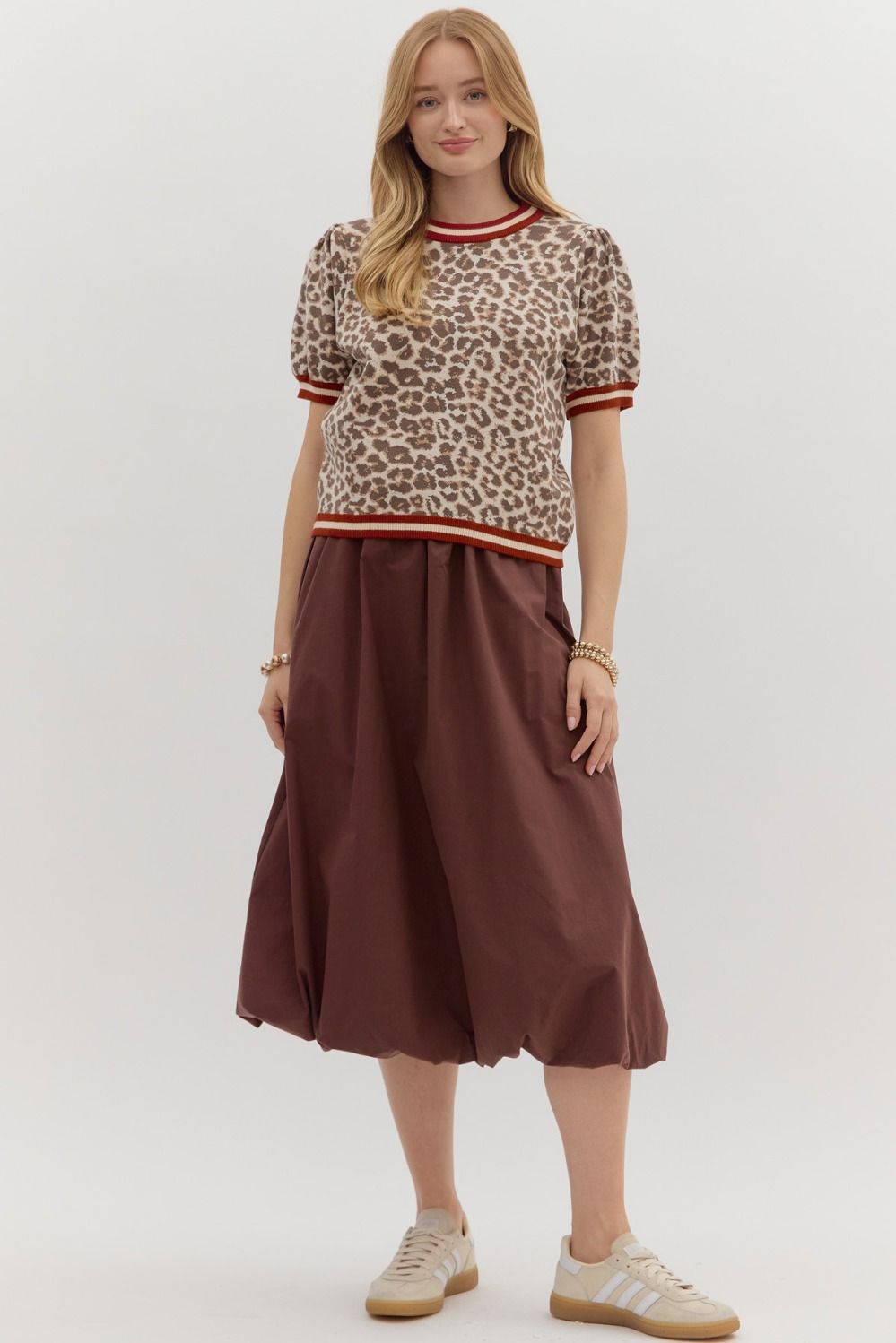 Wild Knit Leopard Tee