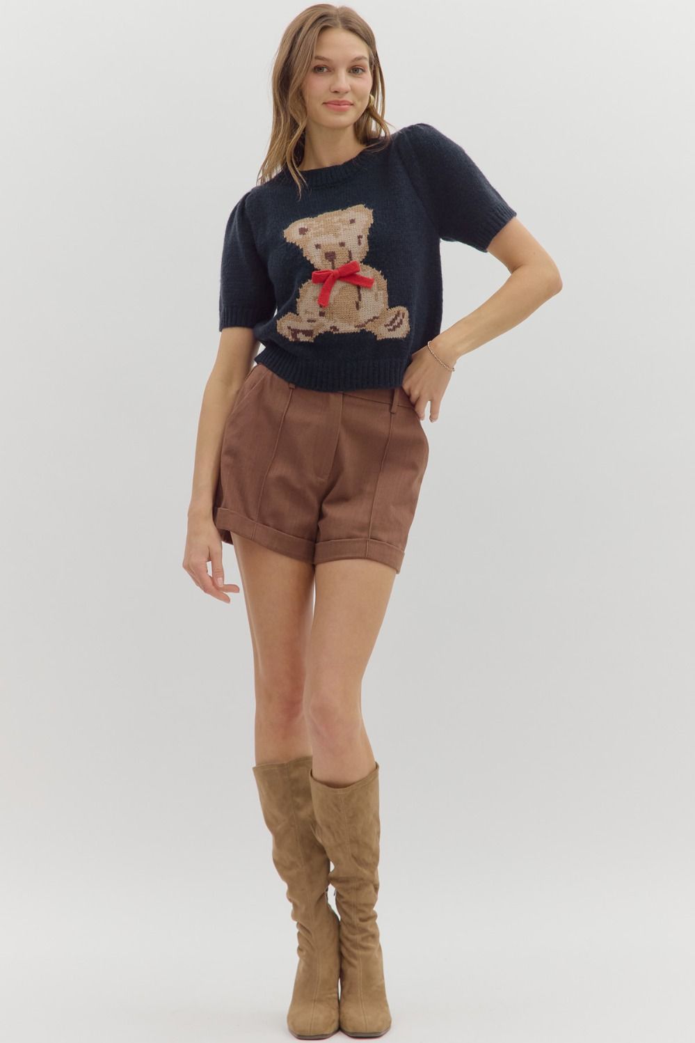 Teddy and Toast Knit Top