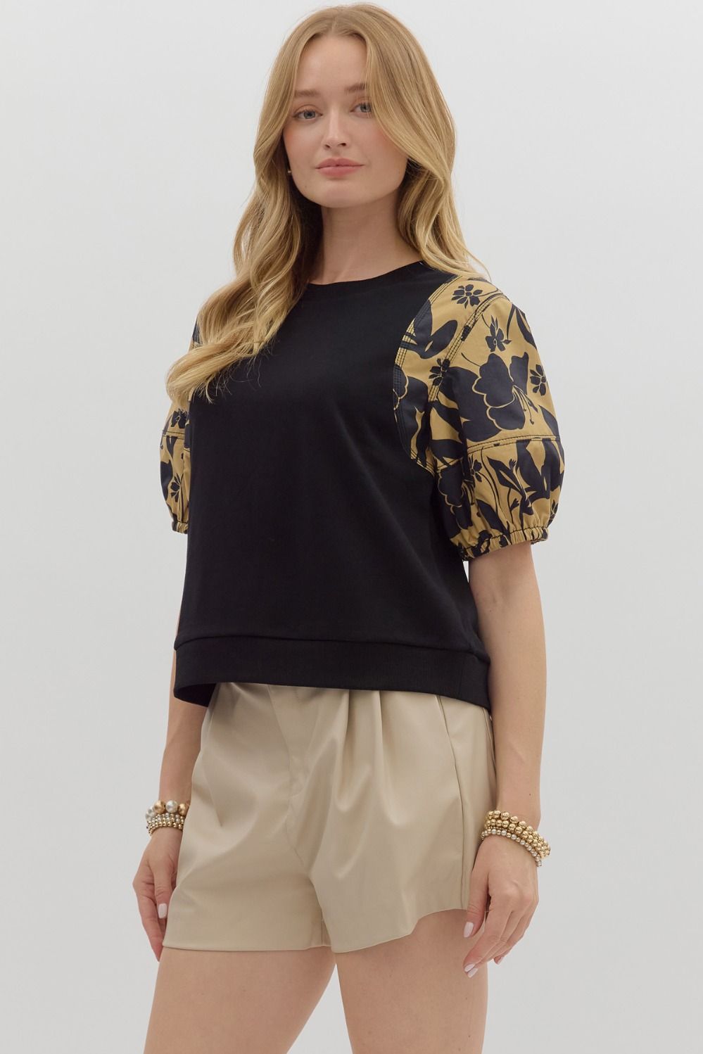 Noir Bloom Top