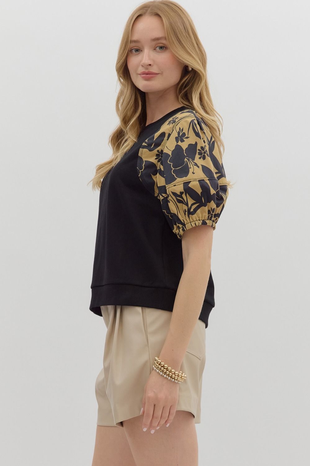 Noir Bloom Top
