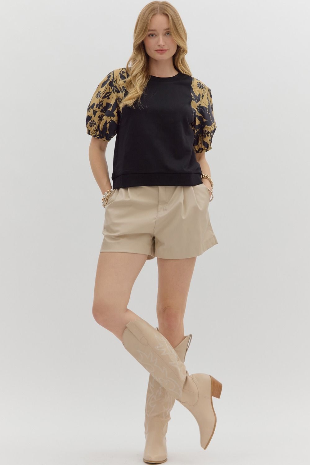 Noir Bloom Top