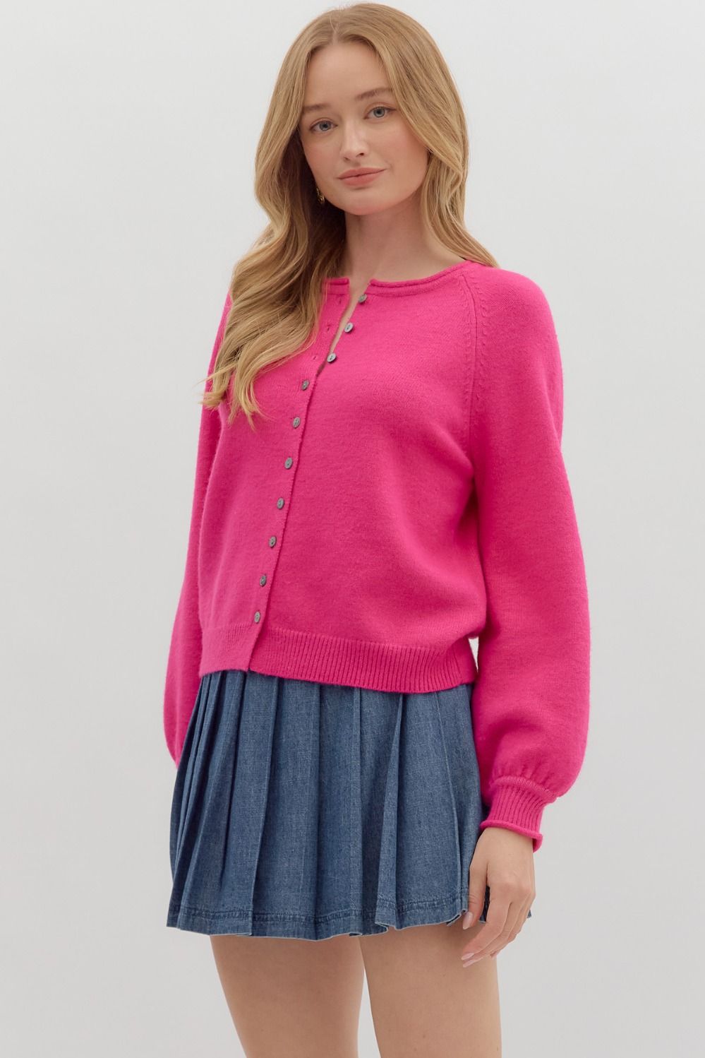 Pink Peony Cardigan Entro