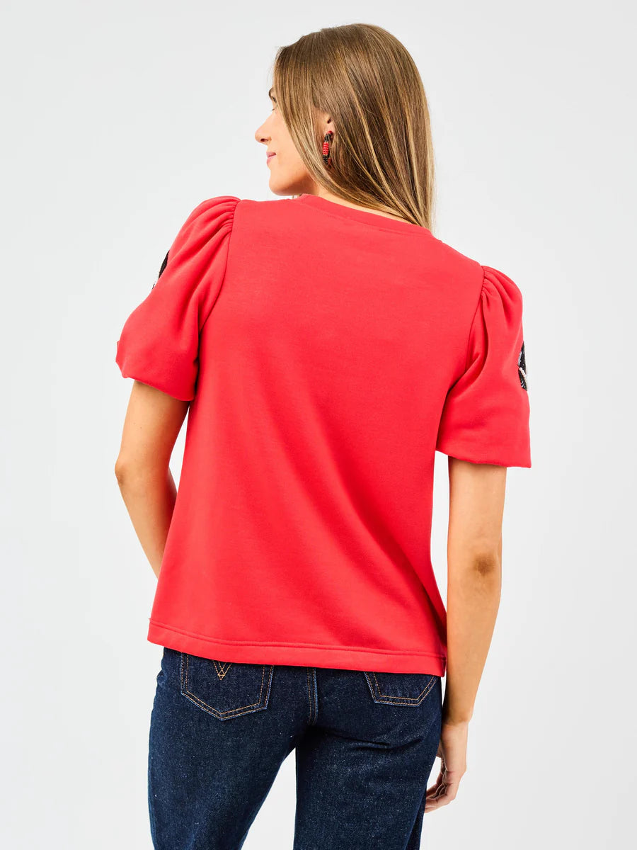 Touchdown Sparkle Top Mary Square