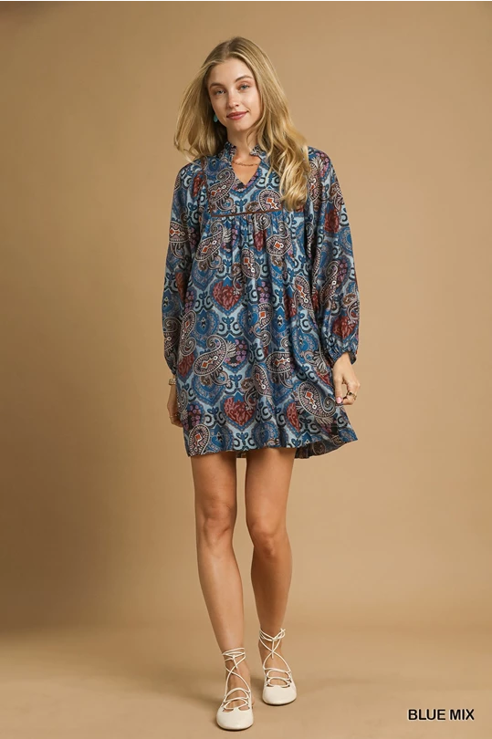 Bohemian Blues Dress