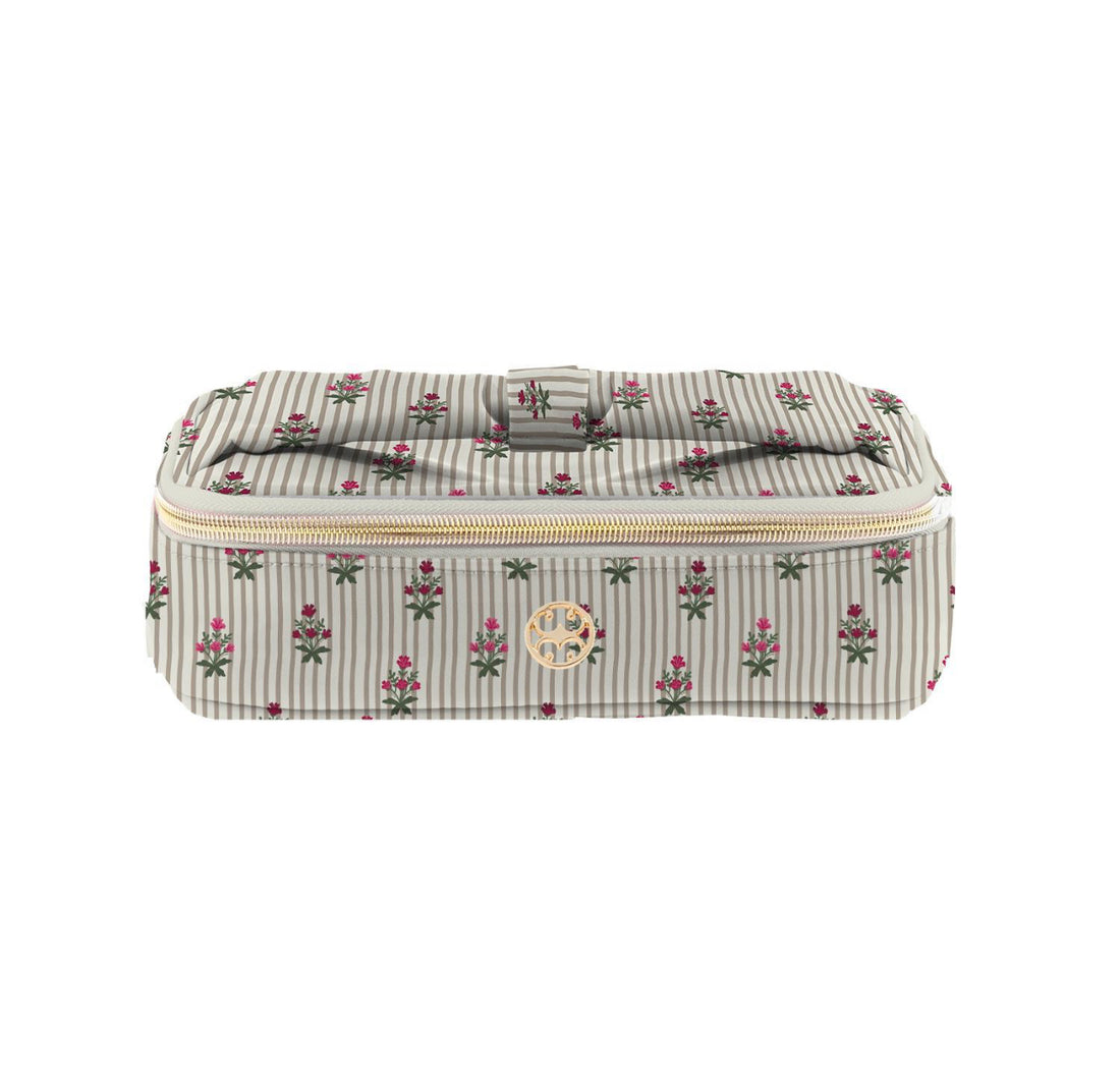 Kiss and make up mini cottage stripes bag