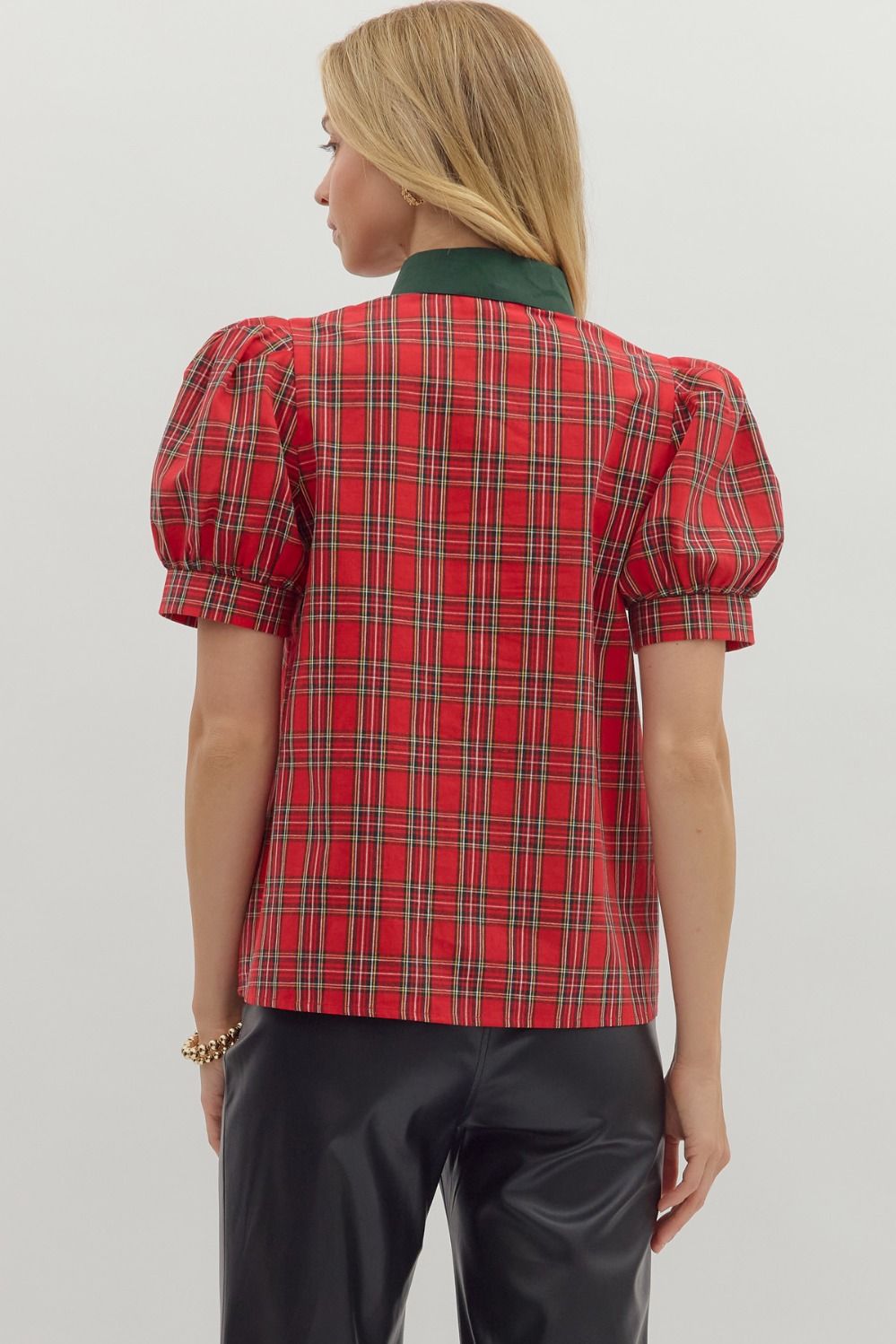 Plaid and Proper Blouse Entro