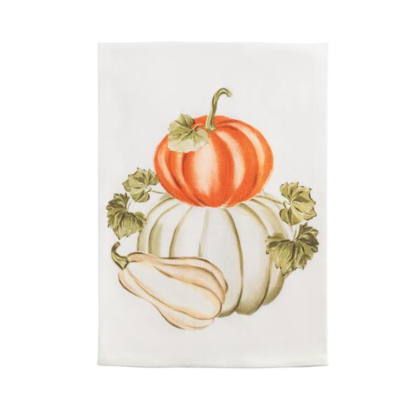 Pumpkin stack and gourd towel