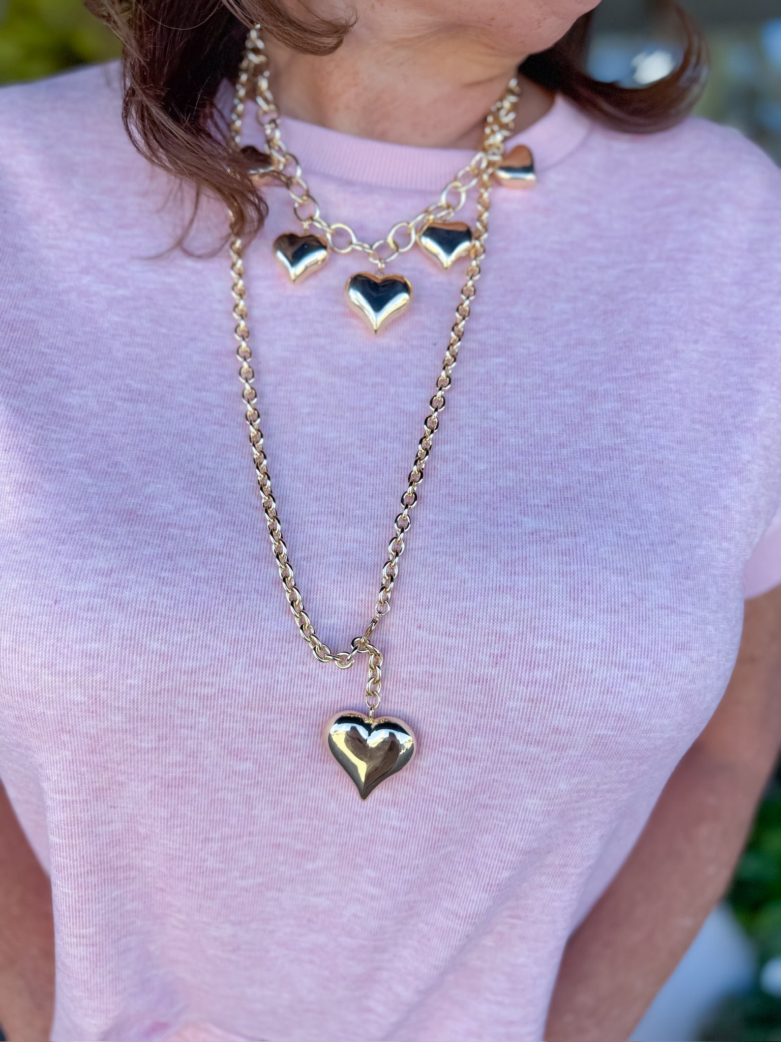 Oh My Heart Statement Necklace Threads of Grace