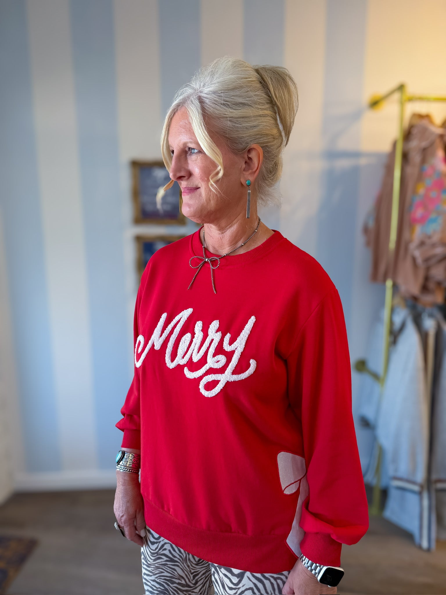 Merry & Bright Sweatshirt Mary Square