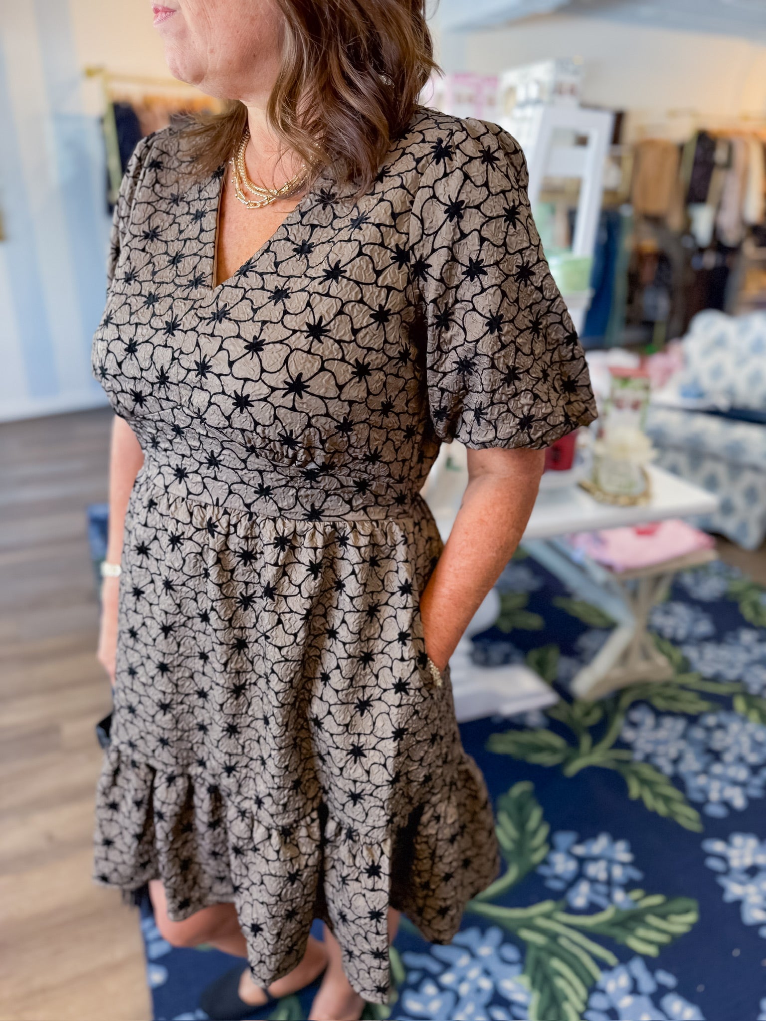 Midnight Petal Dress she&sky