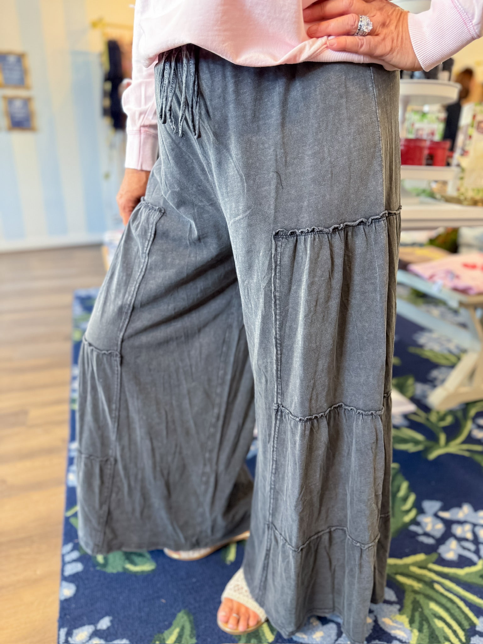 Urban Ease Mineral Wash Pants Easel