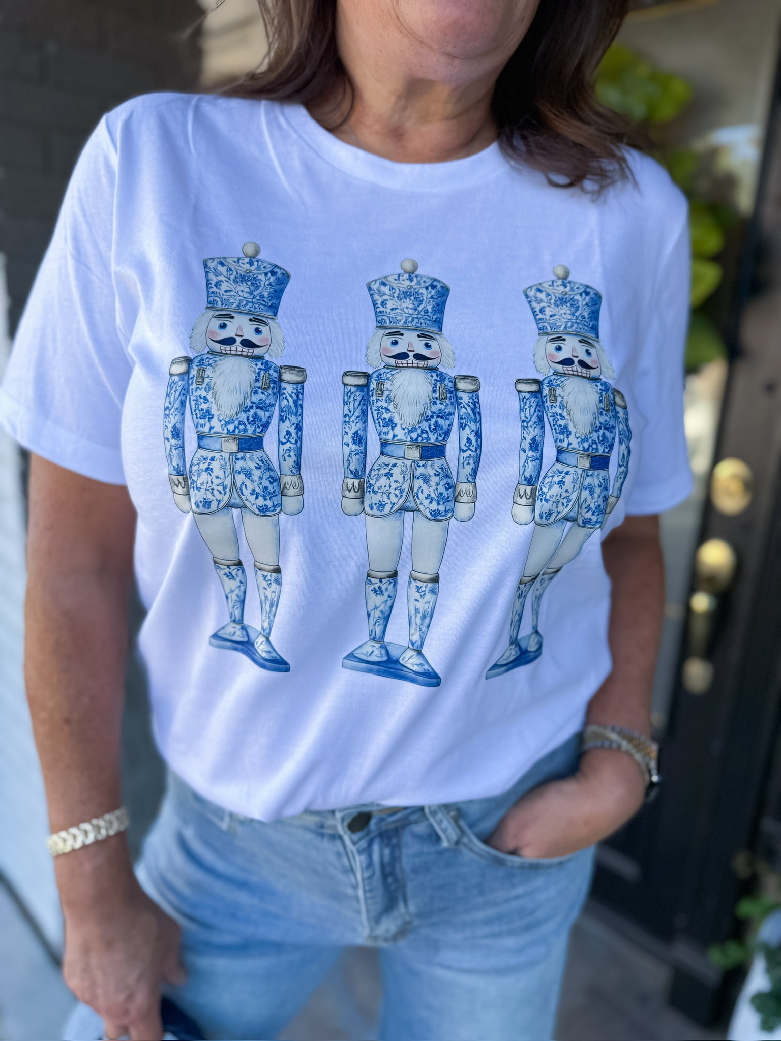 Chinoiserie Nutcracker Short Sleeve Tee Threads of Grace