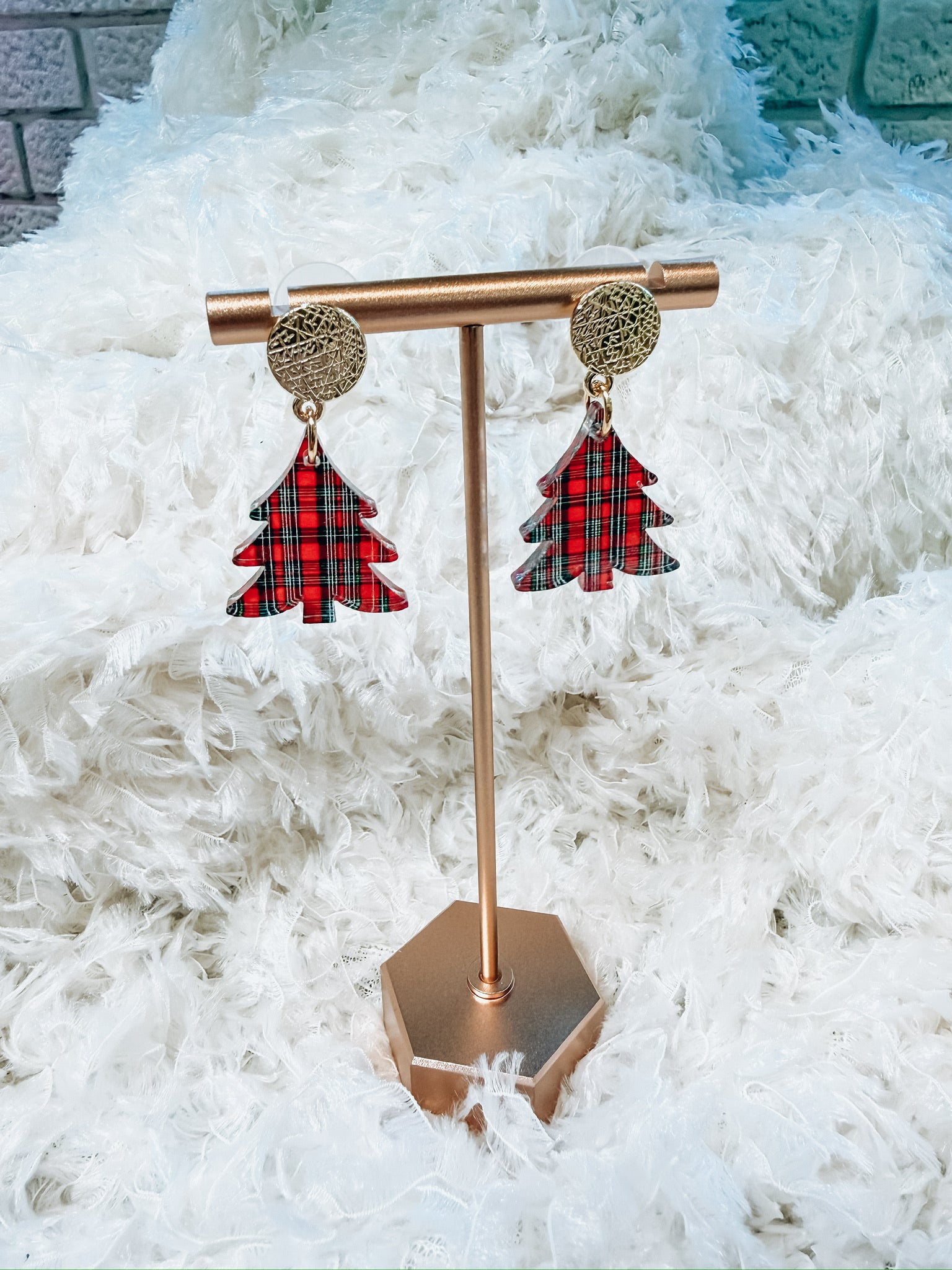 Plaid and Pine Earrings S&R