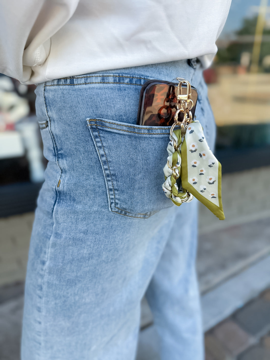 Olive Coast Chain Scarf Threads of Grace