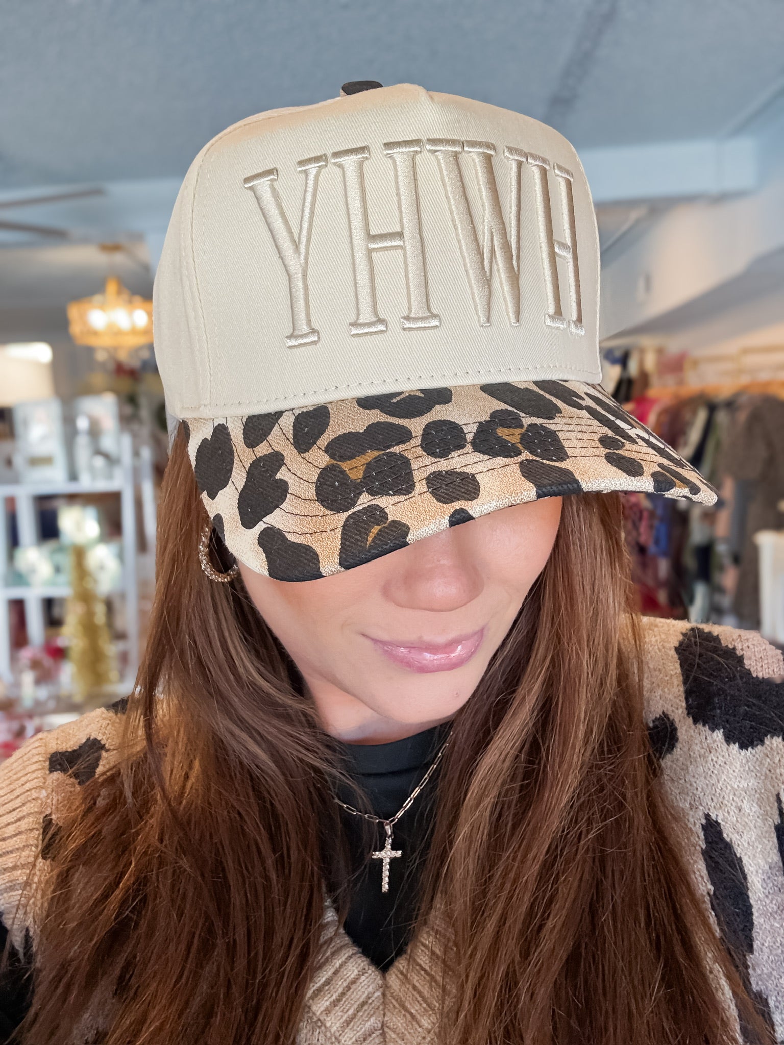 YHWH Trucker Hat Poppy&pine