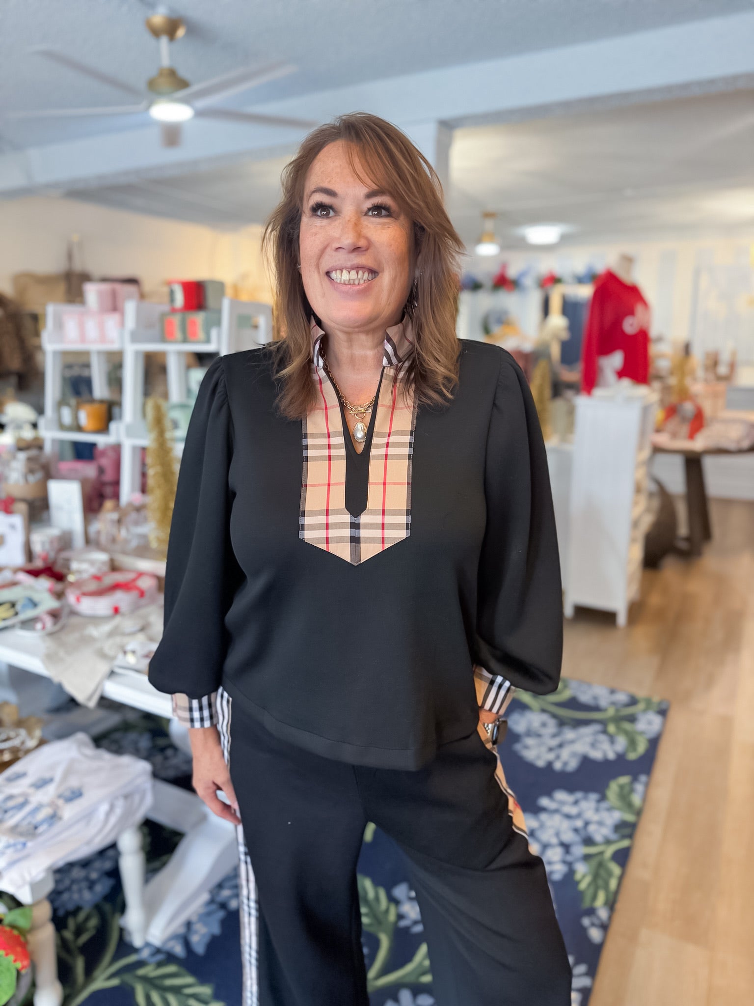 Regent Plaid Top Jodifl