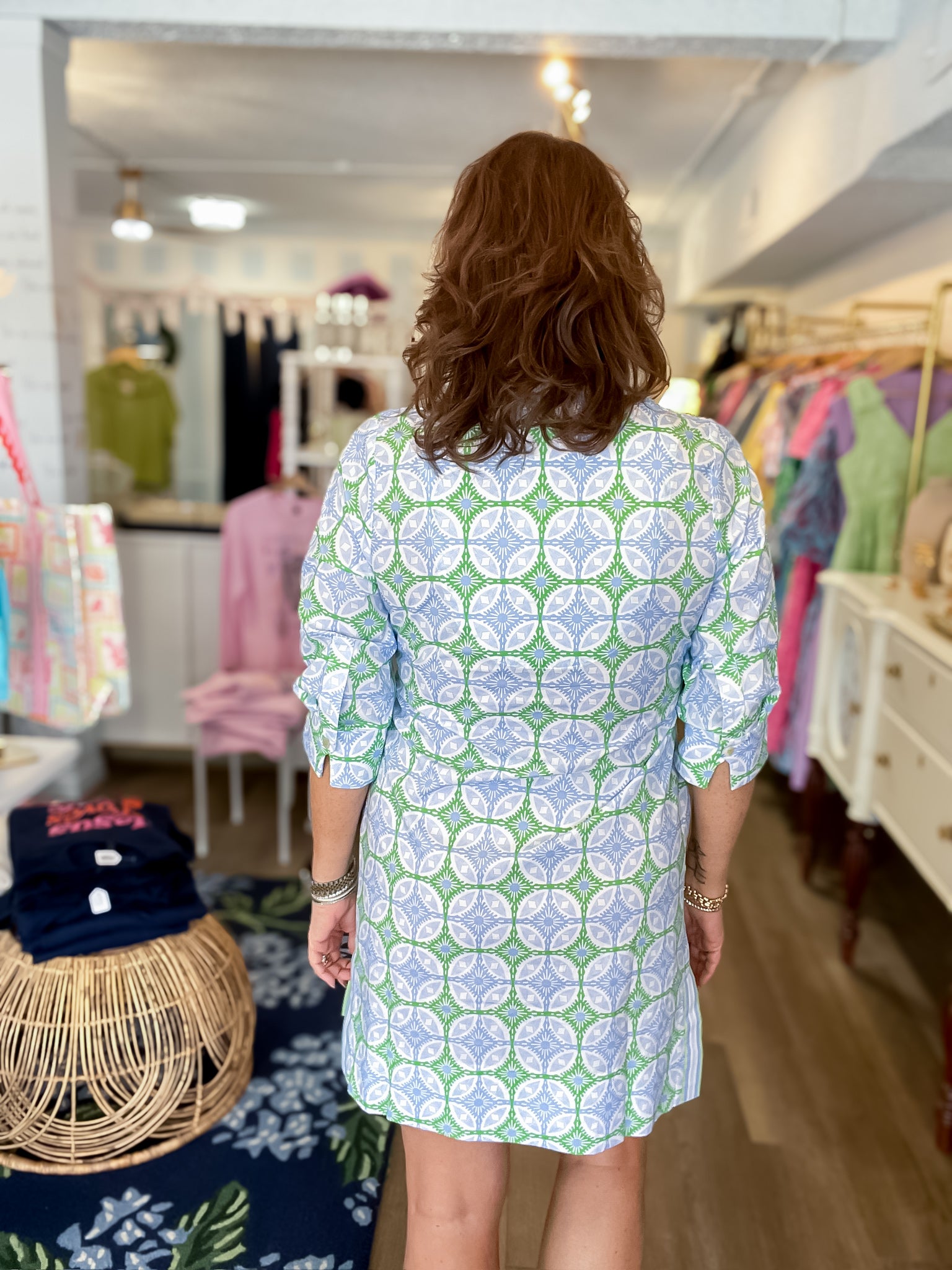 Fresh Start Printed Shirt Dress Gretchen Scott