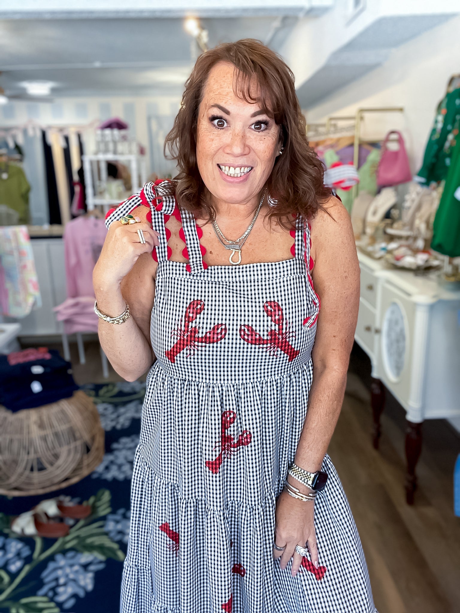 Seaside Gingham Dress Rareraw