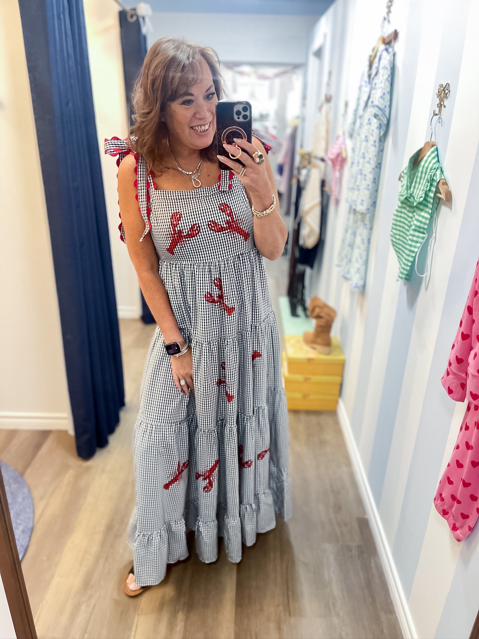 Seaside Gingham Dress Rareraw