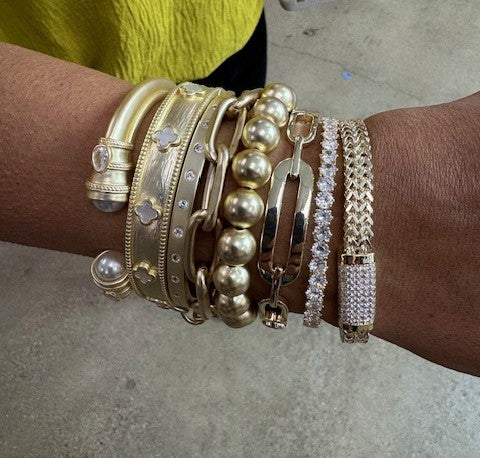 8mm Ball Stretch Bracelet Silver and Accessories