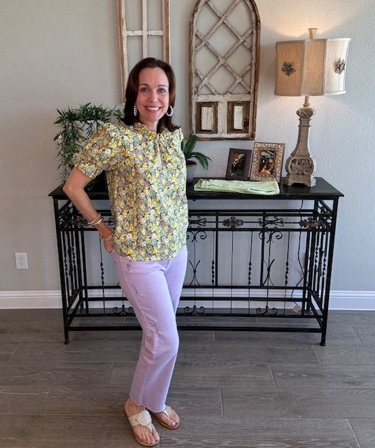 Hannah High Rise Straight Leg Jean