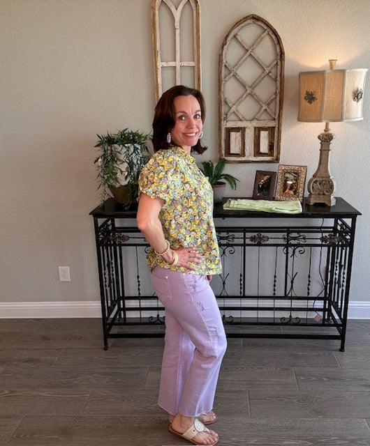 Hannah High Rise Straight Leg Jean