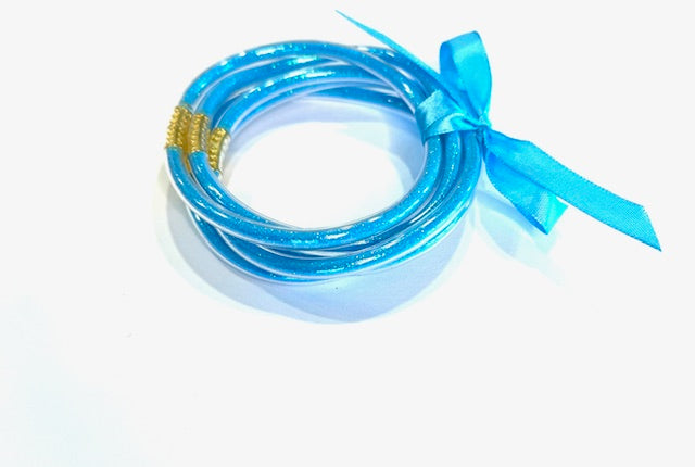 Bright colored jelly bangles