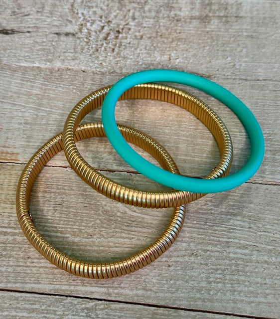 Set of Omega Bangle Bracelets