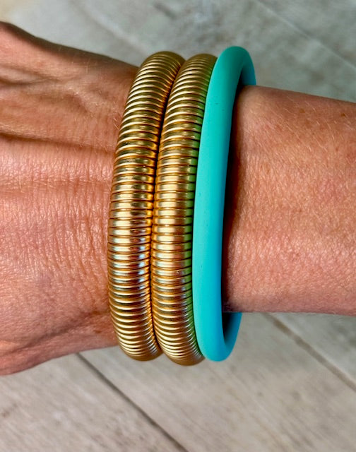 Set of Omega Bangle Bracelets