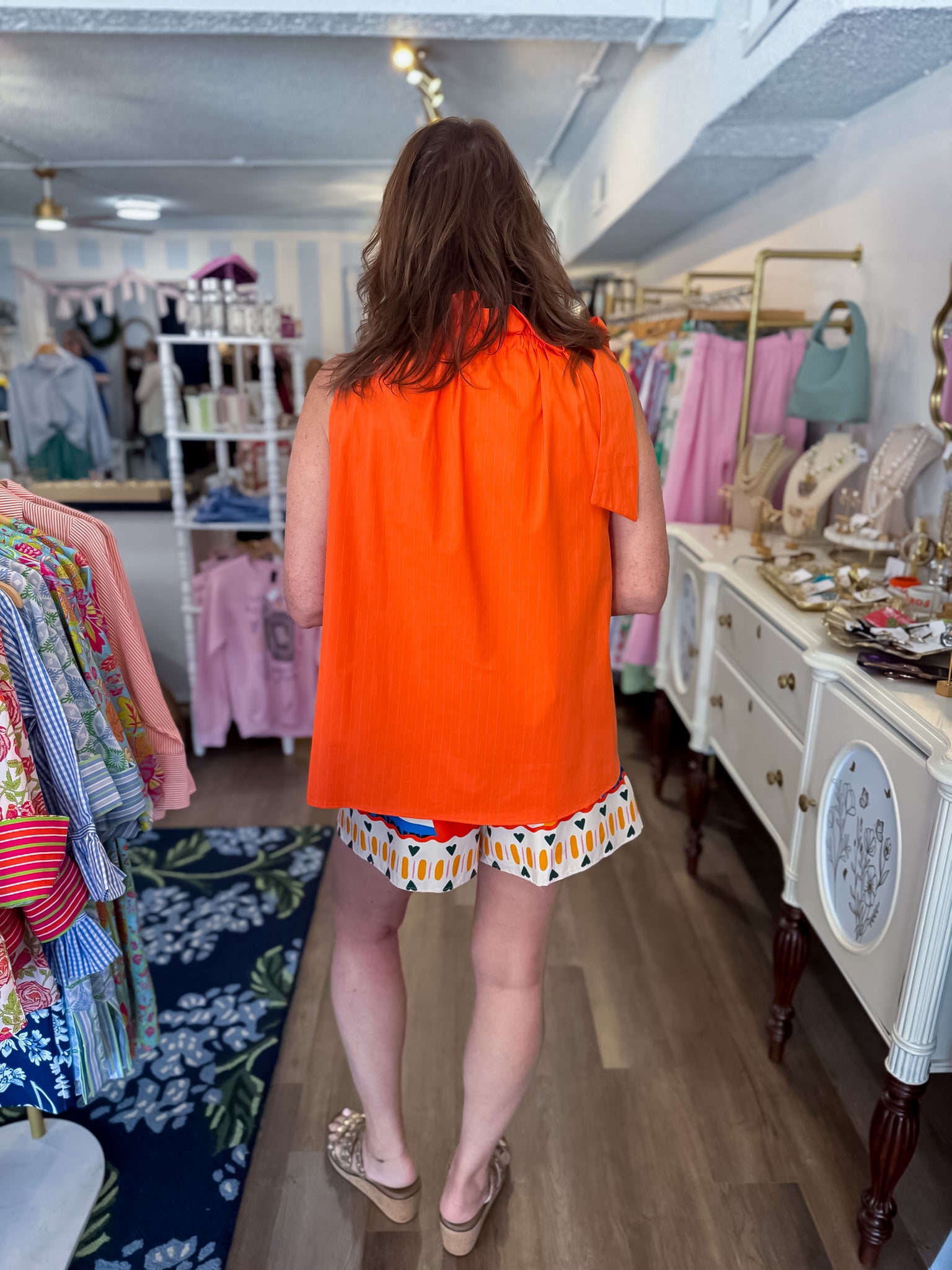 Sunset Ruffle Tie Top Adrienne