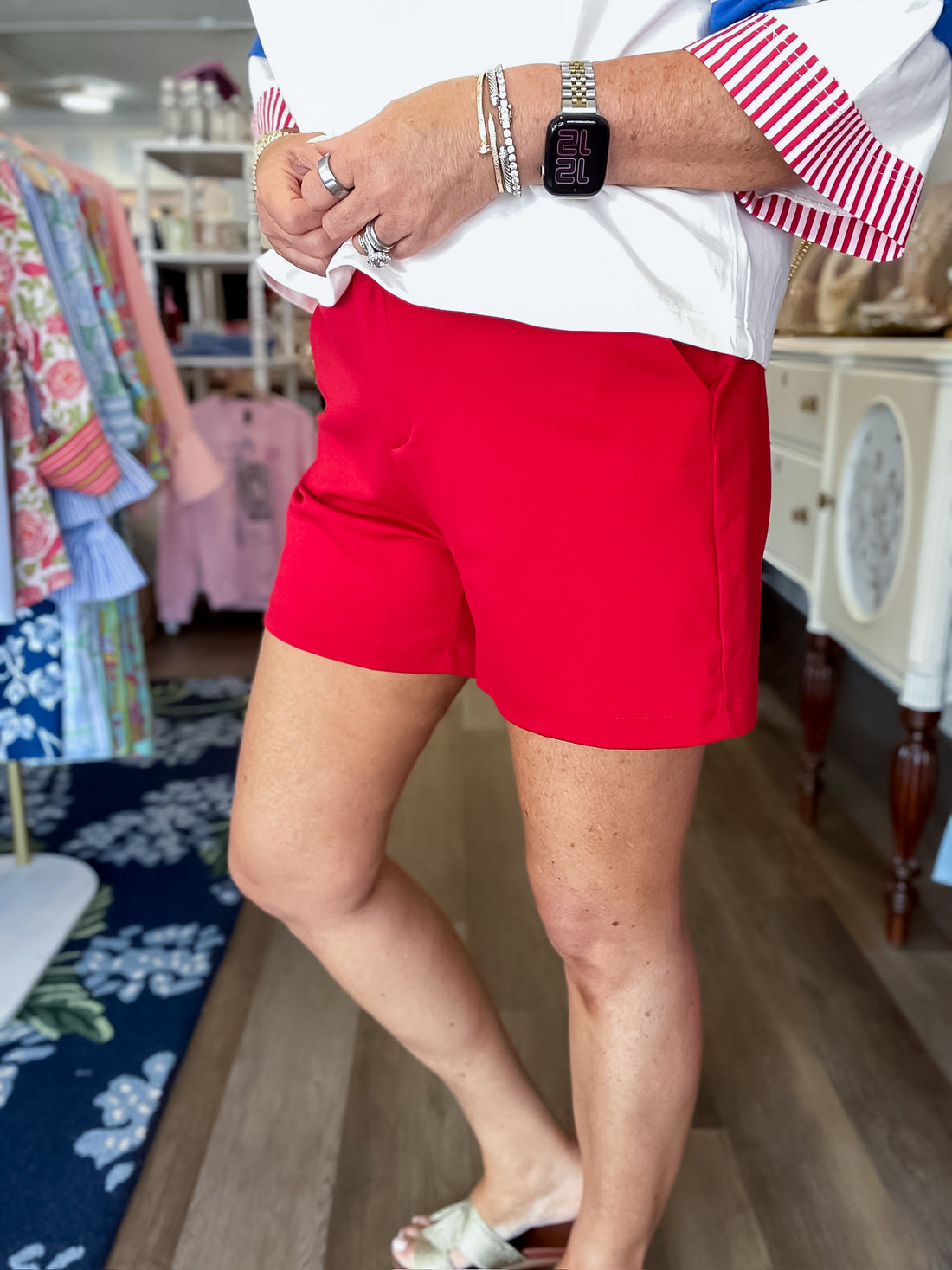 Perfect Fit Shorts - Red Dear Scarlet