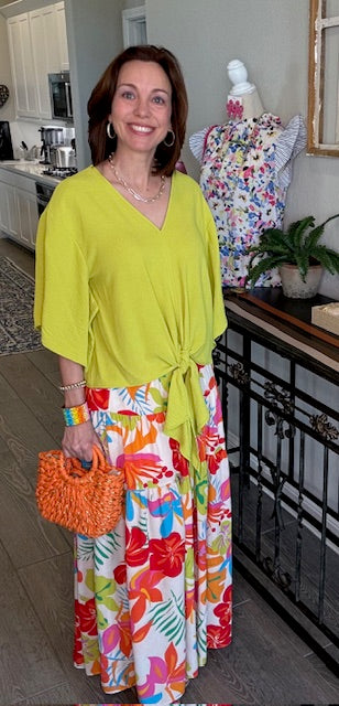 Silvia Smocked Waist Maxi Skirt