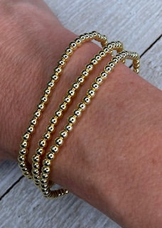 2mm Gold Ball Bracelet Threads of Grace