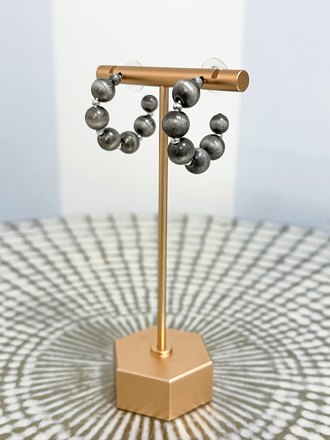 Beaded Hoop Earrings SW Trading