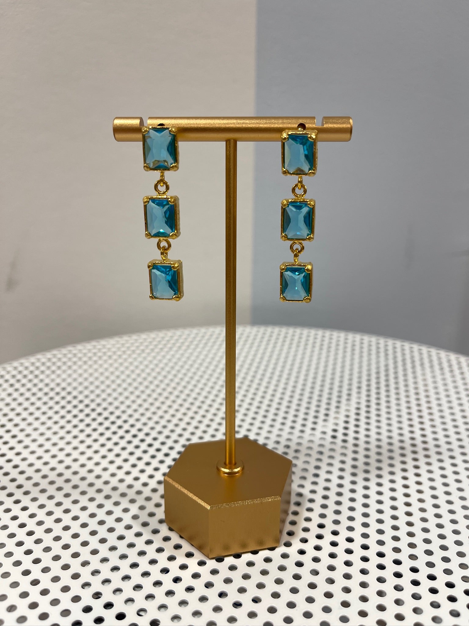 Stacked Gem Drop Earrings Threads of Grace