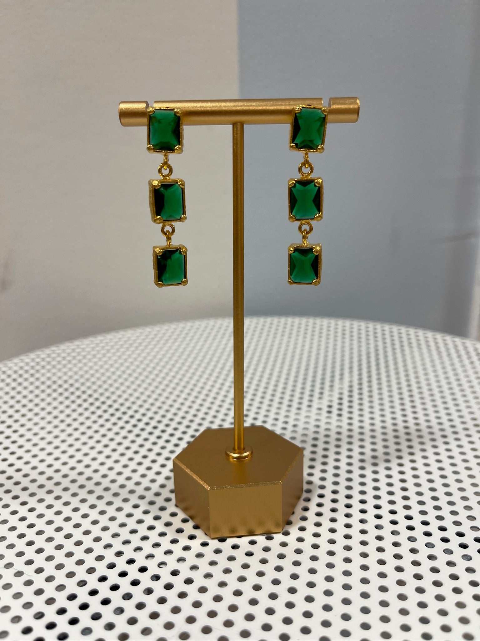 Stacked Gem Drop Earrings Threads of Grace