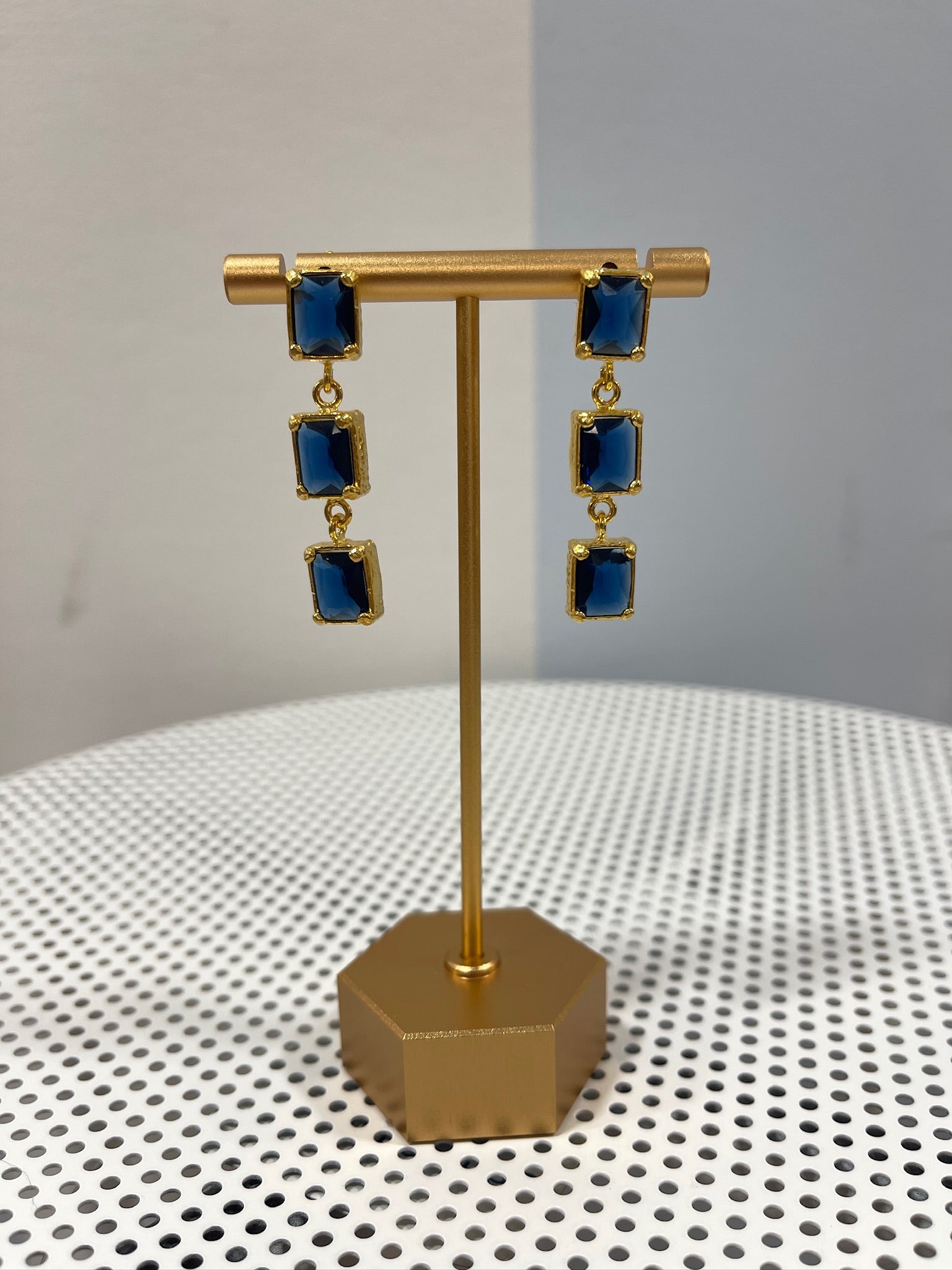 Stacked Gem Drop Earrings Threads of Grace