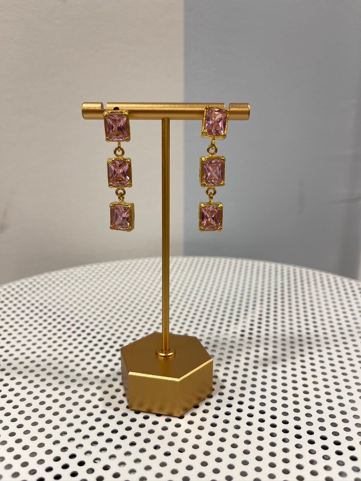 Stacked Gem Drop Earrings Threads of Grace