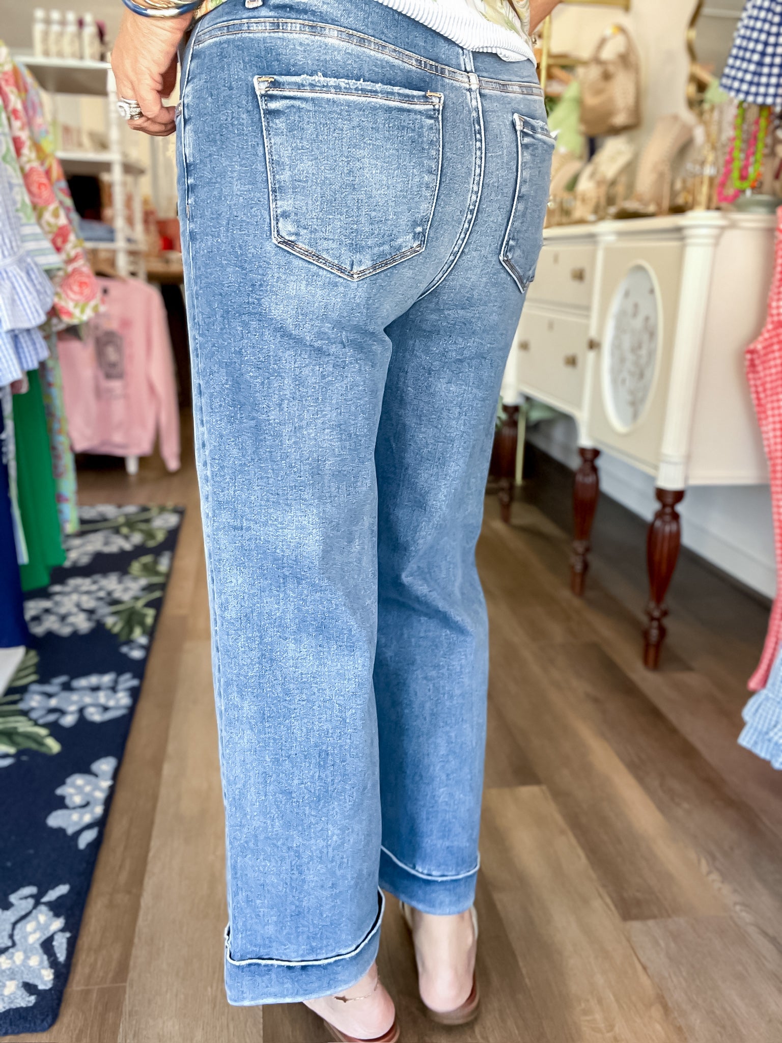 Taylor Cuffed Crop Jeans Risen