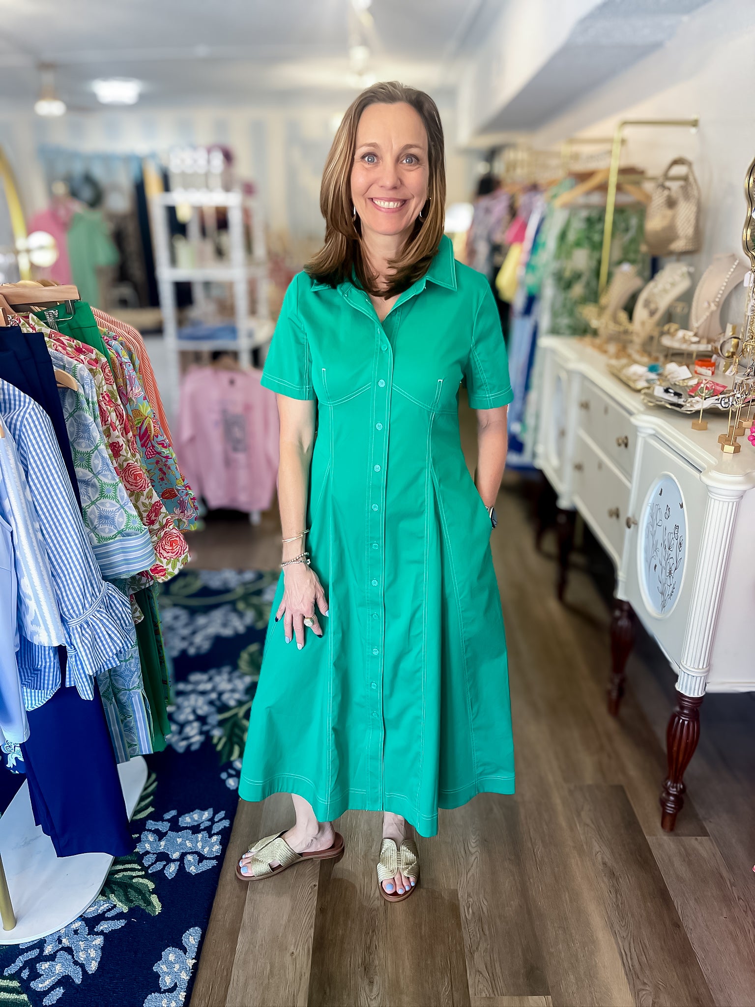 The Montclair Midi Dress Entro