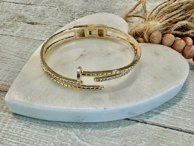 Delicate Nail head Cuff Threads of Grace