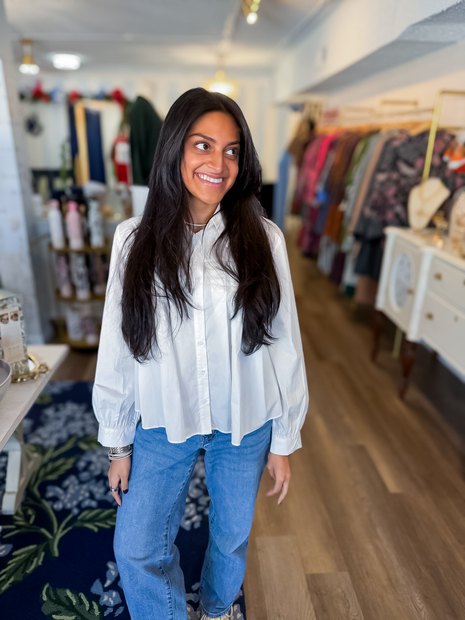 The Paris Poplin Blouse Threads of Grace