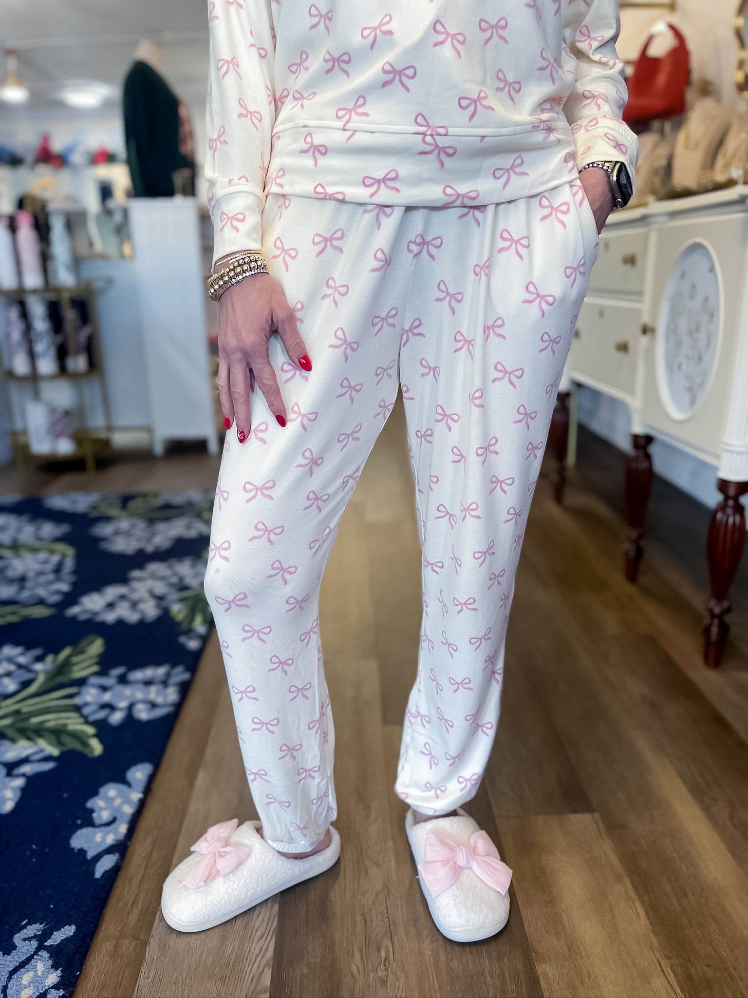 Cozy Bow Set Threads of Grace