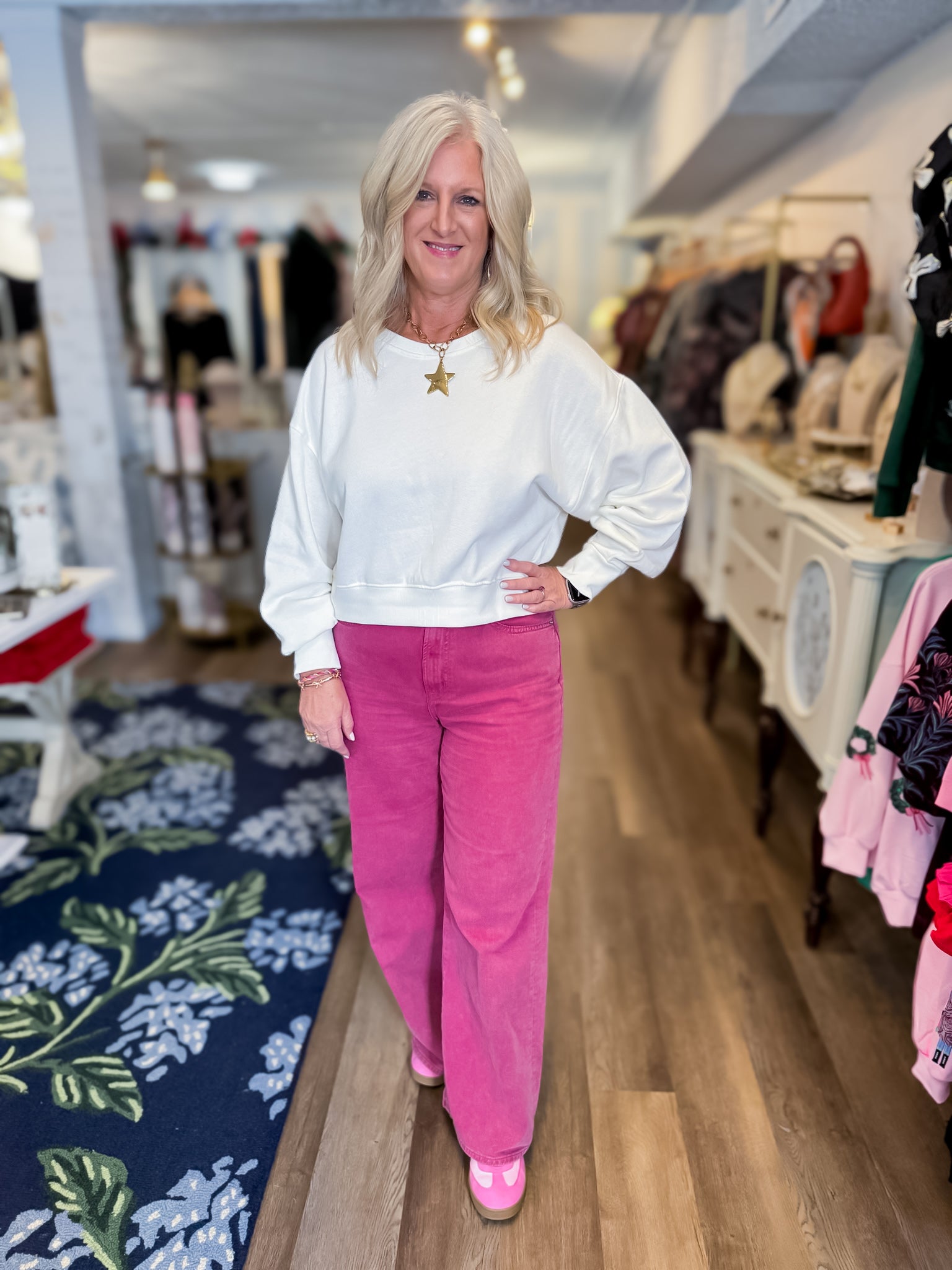 Soft Hugs Boxy Pullover - Ivory Risen