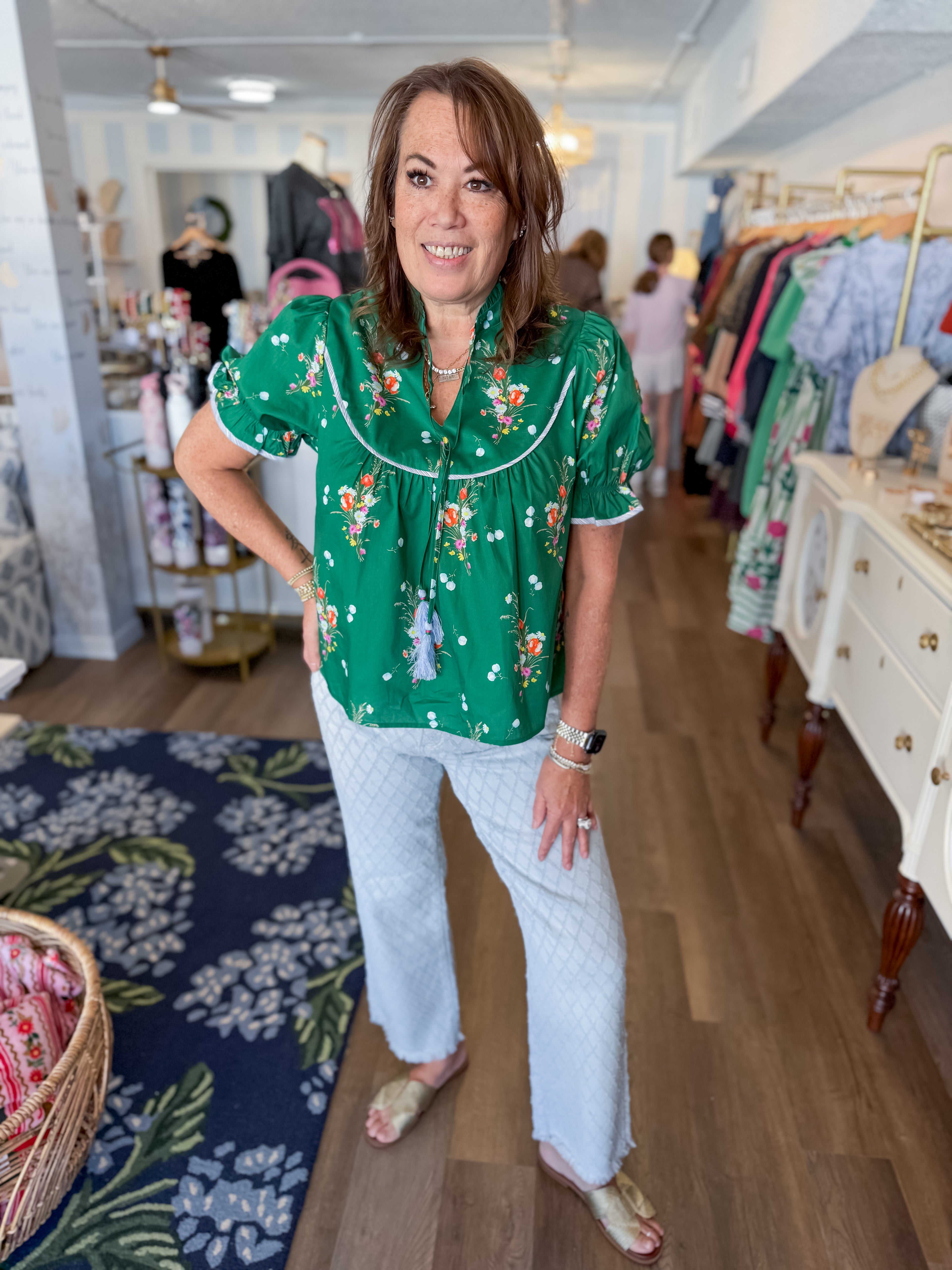 Petals & Praise Blouse Threads of Grace