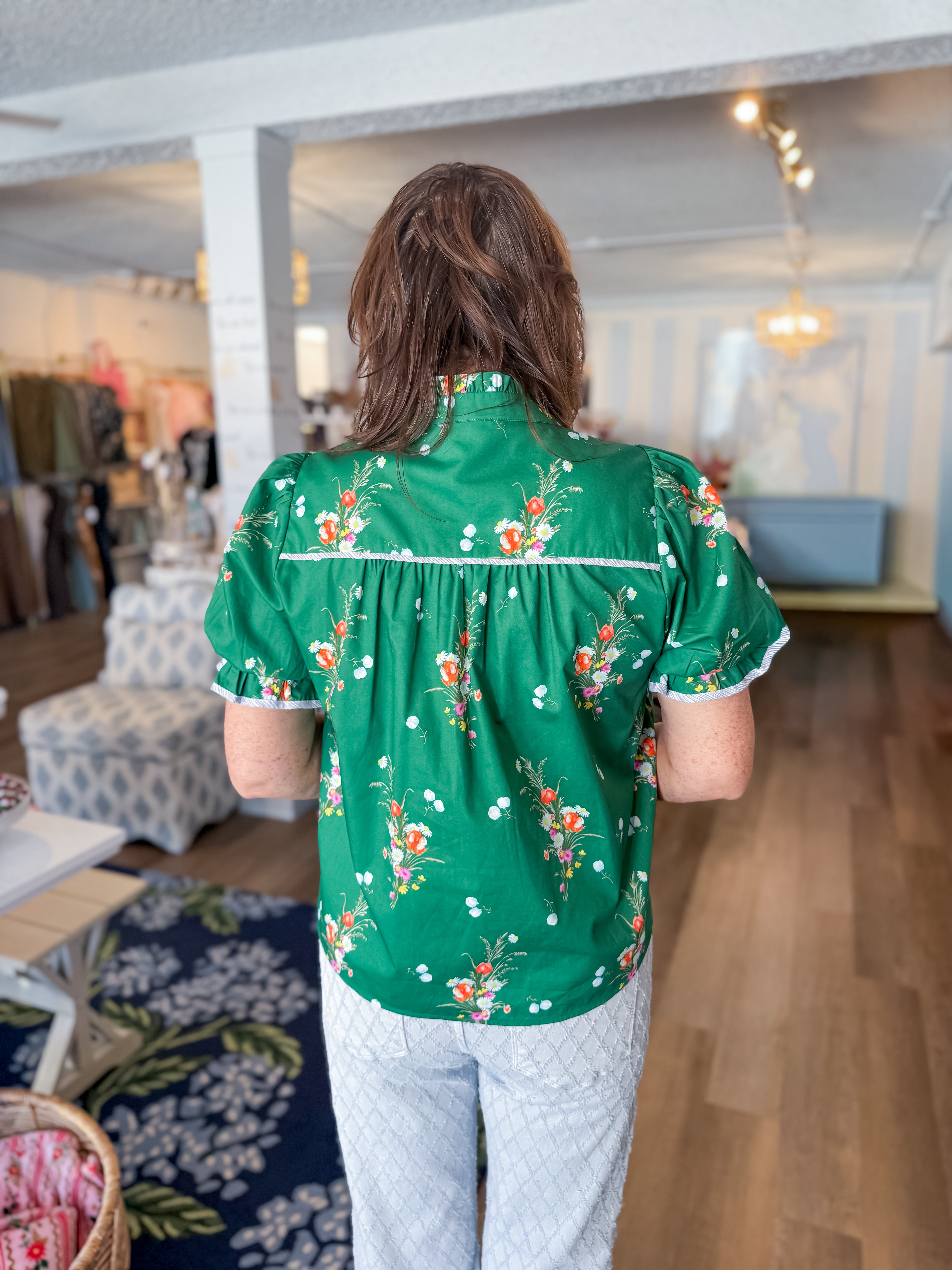 Petals & Praise Blouse Threads of Grace